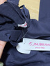 犬印本鋪（INUjIRUSHI）孕婦裝女日式長袖帶帽連衣裙外出服 藏青色 曬單實拍圖