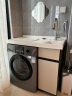 美的（Midea）滚筒洗衣机全自动 V33 洗衣机带烘干洗烘一体机 除菌净螨 简尚系列 超薄款 10公斤 MD100V33WY 实拍图