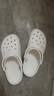 卡駱馳（crocs）檀健次同款洞洞鞋男女鞋涼拖拖鞋沙灘涼鞋 10001-100 M8W10 曬單實(shí)拍圖