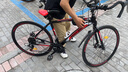 ICOLOUR自行車(chē)成人山地車(chē)變速公路車(chē)輕便運動(dòng)活飛單車(chē)騎行學(xué)生越野公路車(chē) 26寸24速頂配黑紅色 實(shí)心胎 曬單實(shí)拍圖