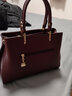 袋鼠卡拉真皮中老年媽媽包大容量女士手提包包送老婆春節情人節禮物斜挎包 酒紅【禮盒裝+手包】 曬單實(shí)拍圖