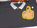 DESSO唐獅集團長(cháng)袖T恤男夏季翻領(lǐng)商務(wù)寬松透氣休閑打底衫 黑色 2XL 曬單實(shí)拍圖