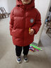 迪士尼男童羽絨服兒童冬裝新款鴨絨中大童保暖加厚外套三防滑雪服童裝 紅色 150 曬單實(shí)拍圖