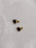 蕉夏黑色三角耳釘女2024新款氣質(zhì)名媛高級(jí)感禮物輕奢小眾耳飾 黑色幾何三角耳釘 曬單實(shí)拍圖