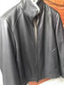 BESNOS意大利品牌男裝真皮羽絨服男士中長(cháng)款白鴨絨立領(lǐng)冬季加厚大碼外套 黑色 L (170) 曬單實(shí)拍圖