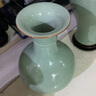 泥之戀景德鎮(zhèn)陶瓷器仿古花瓶影青釉官窯裂紋客廳家居裝飾工藝品擺設(shè)擺件 賞瓶 曬單實(shí)拍圖