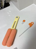 康米新品創(chuàng)意大眼萌杯刷多功能三合一洗杯子神器家用保溫杯清潔刷子 黃色 曬單實(shí)拍圖