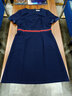 芭妃婭中袖職業(yè)連衣裙女氣質(zhì)時(shí)尚正裝x夏季高端OL通勤工裝售樓部工作服 藏青連衣裙 2XL 曬單實(shí)拍圖