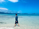 TOSWIM拓勝男士泳衣泳褲溫泉套裝沖浪服防尷尬可下水健身衣 銀光藏青3XL 曬單實(shí)拍圖