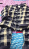 特丝格斯 法兰绒睡衣男冬季加厚套装三层夹棉袄加肥大中老年珊瑚绒家居服 黑咖色 XXL-（加厚三层夹棉） 实拍图