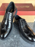 楓葉（leaveland）商務(wù)休閑皮鞋男新品英倫風(fēng)頭層牛皮布洛克鞋雕花透氣商務(wù)正裝鞋 黑色（皮鞋碼） 41 曬單實(shí)拍圖
