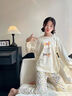 童話(huà)酷酷女童睡衣春秋純棉長(cháng)袖新款兒童家居服卡通可愛(ài)大童女孩子空調服 248079純棉排隊狗 150碼身高145cm左右80斤以?xún)却?曬單實(shí)拍圖