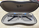 雷朋（RayBan）光學(xué)鏡男女款枕形窄框金屬近視眼鏡框0RX6527D禮物七夕禮物 2595拉絲銀鏡框56mm 無(wú)度數 曬單實(shí)拍圖