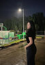 蘭威費雷辣妹正肩顯瘦V領(lǐng)短袖t恤女夏季設計感小眾弧形下擺短款上衣SN 黑色 L 建議【105斤以下】 曬單實(shí)拍圖