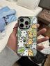 CASETIFY  Maltese線條小狗 彩帶飛舞 適用于iPhone14/15 Plus/Pro/Max手機殼 透明殼Magsafe（防黃不防摔） iPhone 15 Pro 曬單實拍圖