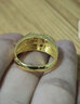 賽菲爾黃金戒指男仿鉆石超閃大氣活口足金男戒送爸爸禮物 約6.8克  曬單實(shí)拍圖