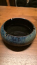 陶迷（TAOMI）陶瓷煙灰缸帶蓋特大號居家辦公防飛塵煙灰缸泡茶擺件 圓形煙灰綠-中號 迎客松擺件 曬單實(shí)拍圖