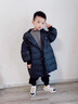 G.DUCKKIDS小黃鴨童裝兒童羽絨服男童中長(cháng)款加厚男孩外套冬季寶寶小惡魔衣服 黑色 110 碼建議4~5歲【100-110cm】 曬單實(shí)拍圖