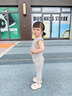 SEVEN ONLY OLINE兒童洞洞鞋男女童小童夏季可愛(ài)卡通小童防撞包頭寶寶拖鞋 米色 13 0 內長(cháng)13cm 腳長(cháng)12.5穿 曬單實(shí)拍圖