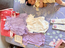 蘭咖小熊（Lan Ka xiao xiong）新初生嬰兒衣服禮盒套裝送禮用品見面禮寶寶女孩滿月百天夏季公主 可愛小天使紫色G款 80cm （9-12個月寶寶） 曬單實拍圖