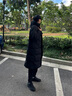 波司登（BOSIDENG）羽絨服男女同款情侶裝長(cháng)款連帽新國標90絨商場(chǎng)同款外套 【店長(cháng)推薦】黑色8056 XL 175/96A 體重約140-160斤 曬單實(shí)拍圖