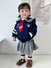 幼歌（YOUGE）嬰幼兒春季學(xué)院風(fēng)復(fù)古格紋百褶裙寶寶俏皮可愛半身裙潮 藍(lán)色 80 cm（建議身高73-90） 曬單實(shí)拍圖