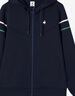 樂卡克（Le coq sportif）【新品】法國(guó)公雞復(fù)古網(wǎng)球風(fēng)女士拉鏈運(yùn)動(dòng)休閑寬松外套上衣 藏青色 L 曬單實(shí)拍圖