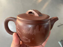 茗茶藝壺 宜興紫砂壺純?nèi)止さV紫泥漢瓦茶壺茶具 350cc 曬單實(shí)拍圖