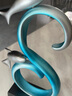 一森諾（ESANO）現(xiàn)在簡約客廳電視柜玄關(guān)海豚擺件創(chuàng)意北歐家居裝飾品歐式魚擺設(shè)結(jié)婚擺件情侶禮物 魚躍龍門小號-藍(lán)色-18*8*32 曬單實(shí)拍圖