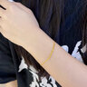 中國黃金（CHINA GOLD）黃金手鏈女足金四葉草金手鏈生日禮物情人節(jié)送老婆送女友 約2.8g+玫瑰禮盒 曬單實(shí)拍圖