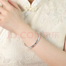 老銀匠s999足銀手鐲女送媽媽奶奶婆婆款銀鐲子老人百福銀手鐲年貨節(jié)禮物 祥云福/999足銀約32g 可刻字 曬單實拍圖