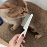赤兔馬貓梳子貓咪除打結排梳狗狗梳子去跳蚤梳密齒梳神器貓用品 大號排梳18*4 曬單實(shí)拍圖