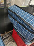 萬(wàn)仕達U1三輪車(chē)座套透氣舒適亞麻坐墊防水皮革加厚WSD1200DZK-5 藍色亞麻方格 曬單實(shí)拍圖