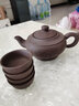 （JD物流）宜興正品手工紫砂壺泡茶壺茶具原礦紫泥清水泥大容量撿漏 茶禪一味380毫升紫泥 曬單實拍圖