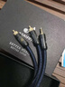 納愛(ài)聲純銀3.5mm轉雙蓮花音頻線(xiàn)發(fā)燒3.5一分二RCA手機電腦接功放音響連接線(xiàn) （旗艦級純銀）3.5轉雙蓮花 0.75米 曬單實(shí)拍圖