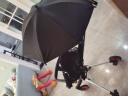 AMORHOME婴儿车遮阳伞通用宝宝儿童推车防晒雨伞 黑色 实拍图