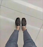 品牌爆款2023夏季真皮拖鞋女包頭鏤空半拖時(shí)尚外穿網(wǎng)紗中跟涼拖鞋 黑色 37 曬單實(shí)拍圖