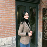 蔻伊婭格子小西裝外套2025女秋冬新款百搭韓版西服時尚修身上衣女裝 咖啡色西裝 S 曬單實拍圖