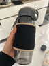 鍋的傳說(shuō)彈蓋磁彈泡茶杯茶水分離杯男款耐高溫大容量耐摔太空水杯子 深灰【適合車(chē)載·便攜】 550ml 曬單實(shí)拍圖