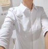 雀后白衬衫女职业长袖时尚正装设计感小众工作服 白色 M 实拍图
