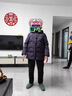 雅鹿新年戰(zhàn)袍中老年羽絨服女2025新款加厚媽媽可拆連帽奶奶羽絨服外套 紫色（可拆卸連帽） 3XL （建議120-130斤） 曬單實(shí)拍圖