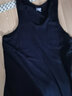 閣啦朵男士背心冰絲無(wú)痕夏季透氣U型領(lǐng)運動(dòng)背心男速干無(wú)袖打底衫 藏藍色 XXXL 曬單實(shí)拍圖