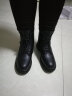 美思鸟（MEISINIAO） 女鞋马丁靴女靴子秋冬季新款英伦风短靴粗跟网红机车靴休闲女靴 黑色（加绒） 40 实拍图