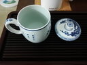 鐘家窯鐘家窯茶杯青花柴窯手工歲寒三友高檔辦公泡茶杯大容量陶瓷杯帶蓋 曬單實拍圖