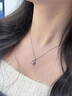 EothPT950鉑金四葉草項鏈女生鎖骨鏈莫桑石鉆吊墜生日520禮物送女友 PT950鉑金四葉草項鏈+證書(shū) 曬單實(shí)拍圖