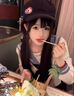 FZOG女假發(fā)少蘿同款黑長(cháng)直假發(fā)甜美日常雙馬尾齊劉海假發(fā)女自然全頭套 散發(fā)發(fā)出-送護理套裝 棕色系 長(cháng)發(fā) 曬單實(shí)拍圖