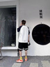 唐號美式籃球運動(dòng)短褲男女夏季潮牌刺繡hiphop五分褲高街痞帥休閑短褲 黑色 XL 曬單實(shí)拍圖