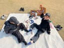 探路者（TOREAD）野餐垫户外加厚防潮垫耐磨牛津布大尺寸便携垫子沙滩垫 米色 实拍图