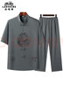 老爺車(chē)（LAOYECHE）爸爸裝夏季新款唐裝套裝男中老年衣服中國(guó)風(fēng)印花送父親禮物實(shí)用 曬單實(shí)拍圖