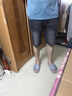 可揚慕夏季薄款男裝五分褲牛仔短褲2025男士新款外穿休閑彈力中褲子男款  黑灰色 29 曬單實拍圖